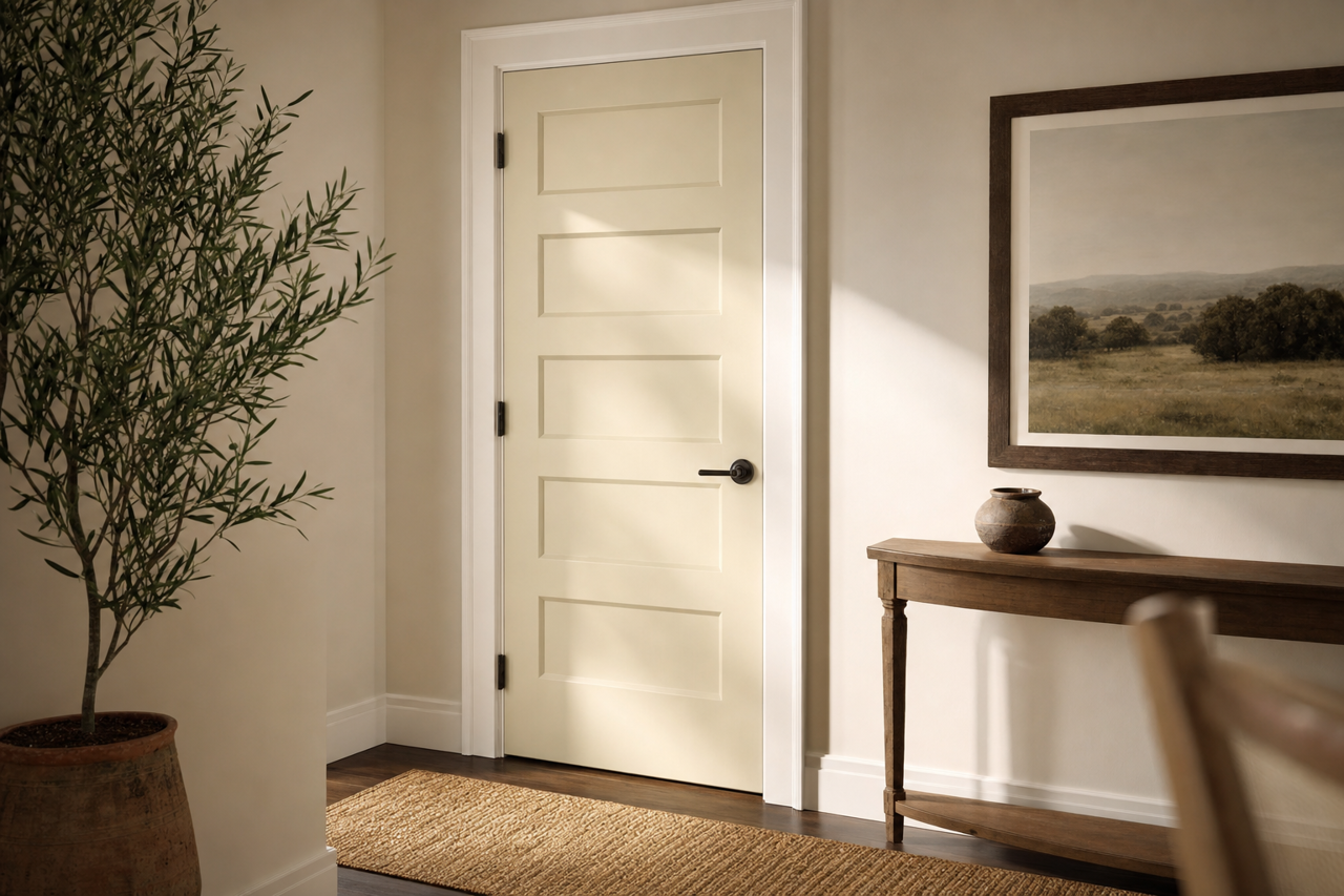 Morning by Benjamin Moore on interior-doors