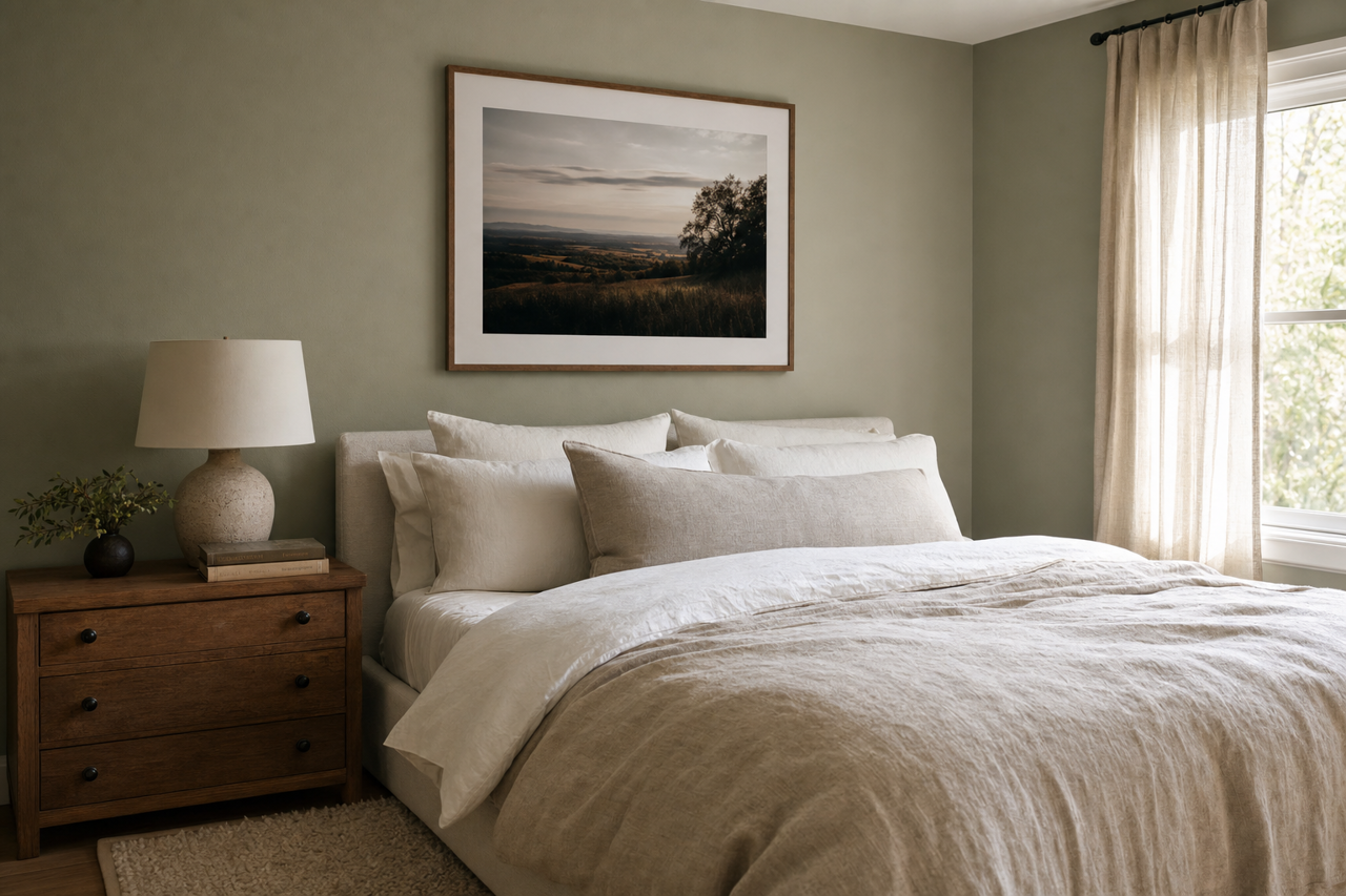 Raintree by Benjamin Moore on interiors