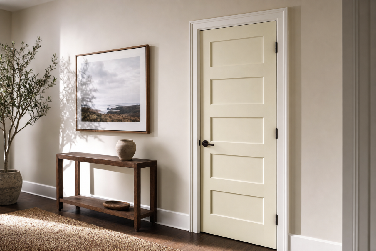 White River by Benjamin Moore on interior-doors