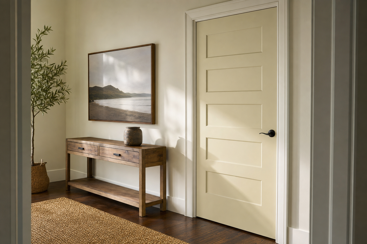 Sweet Spring by Benjamin Moore on interior-doors