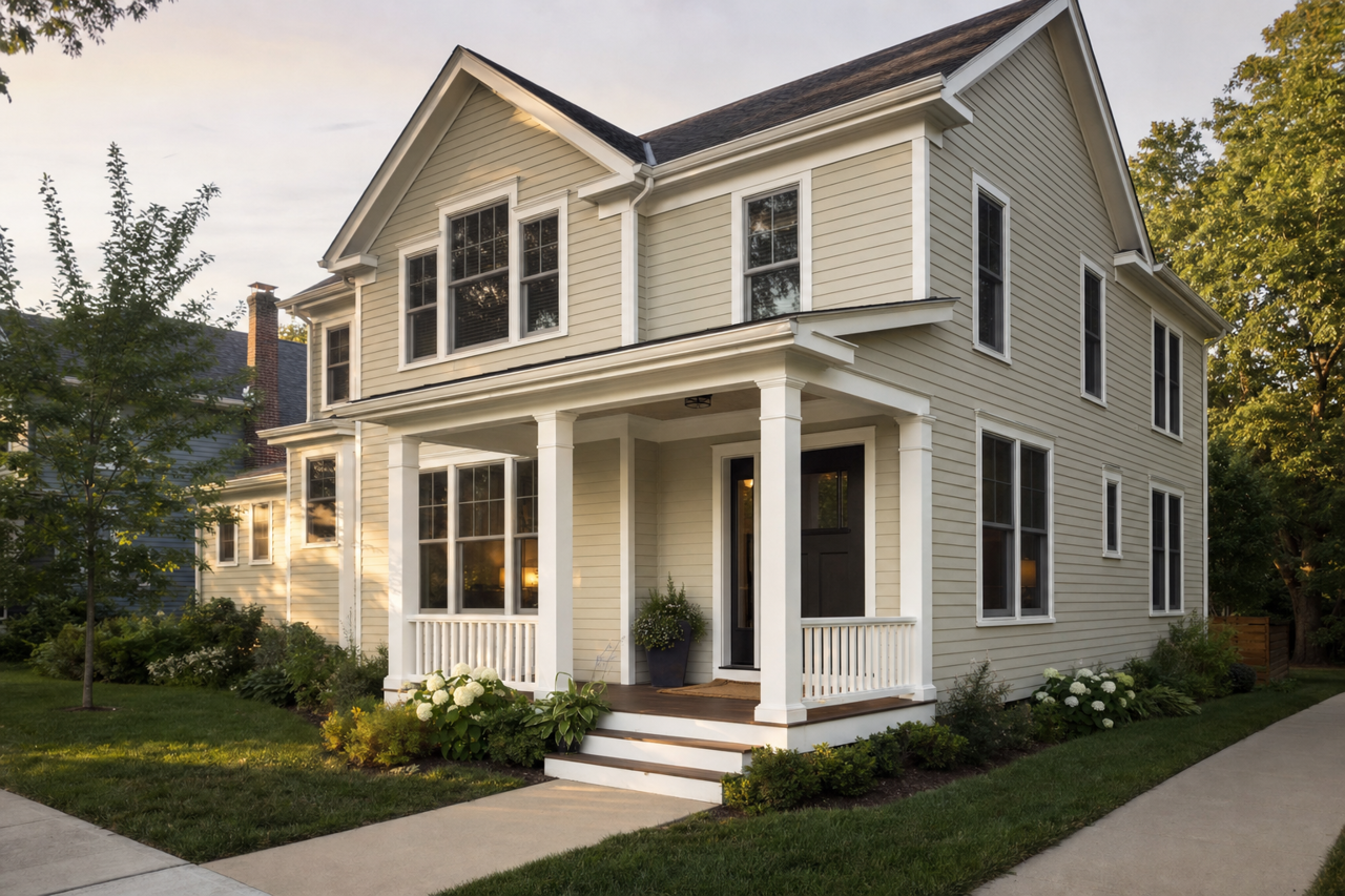 Paris Rain by Benjamin Moore on exterior