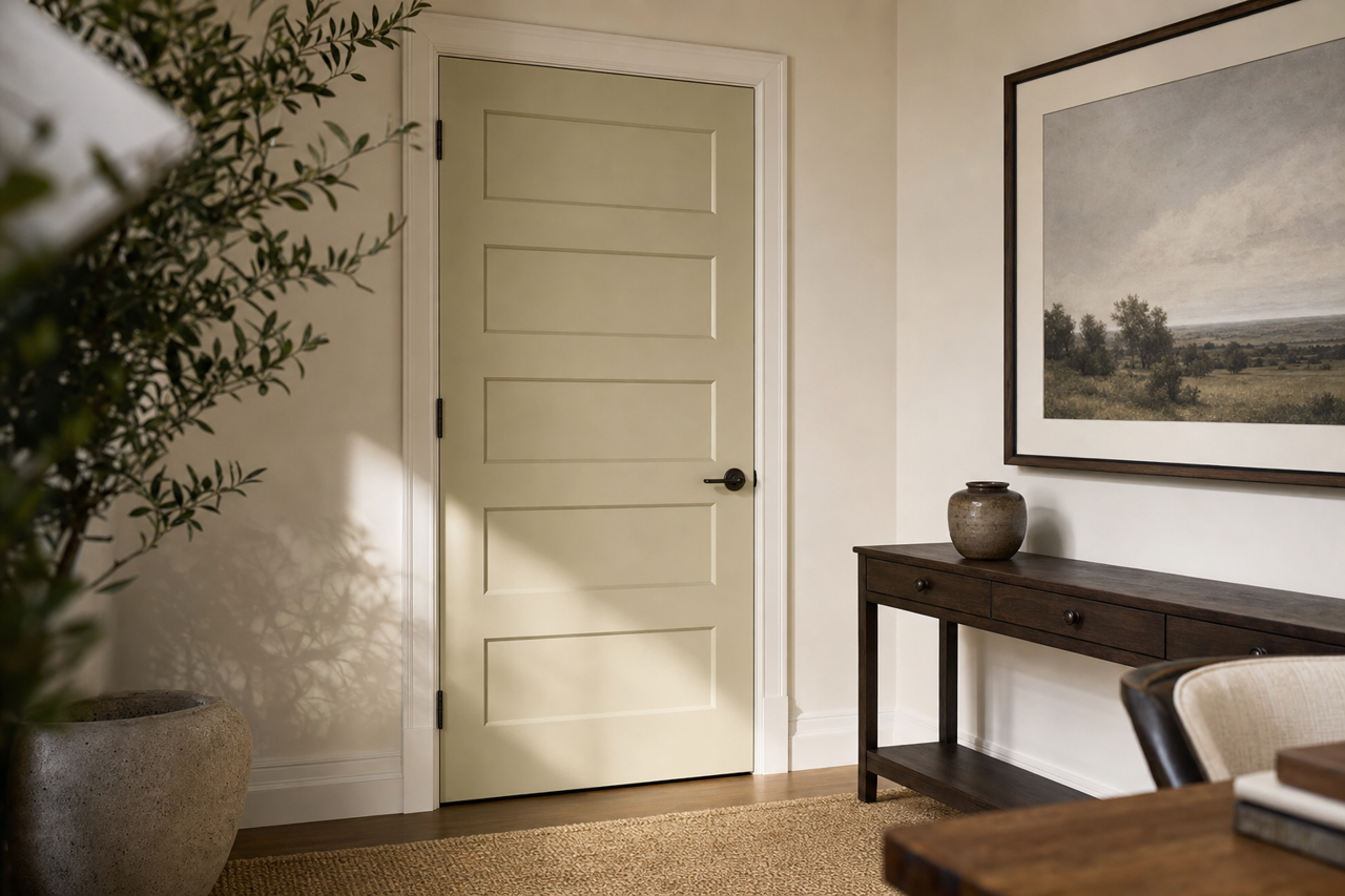 Paris Rain by Benjamin Moore on interior-doors