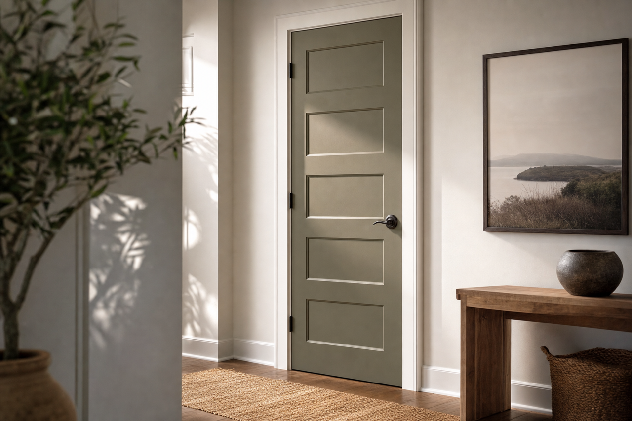 Trailing by Benjamin Moore on interior-doors