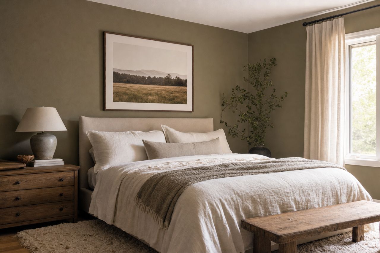 Trailing by Benjamin Moore on interiors