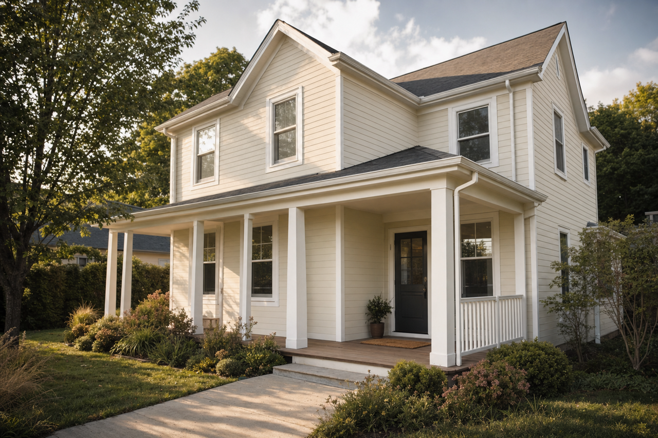 Polar by Benjamin Moore on exterior