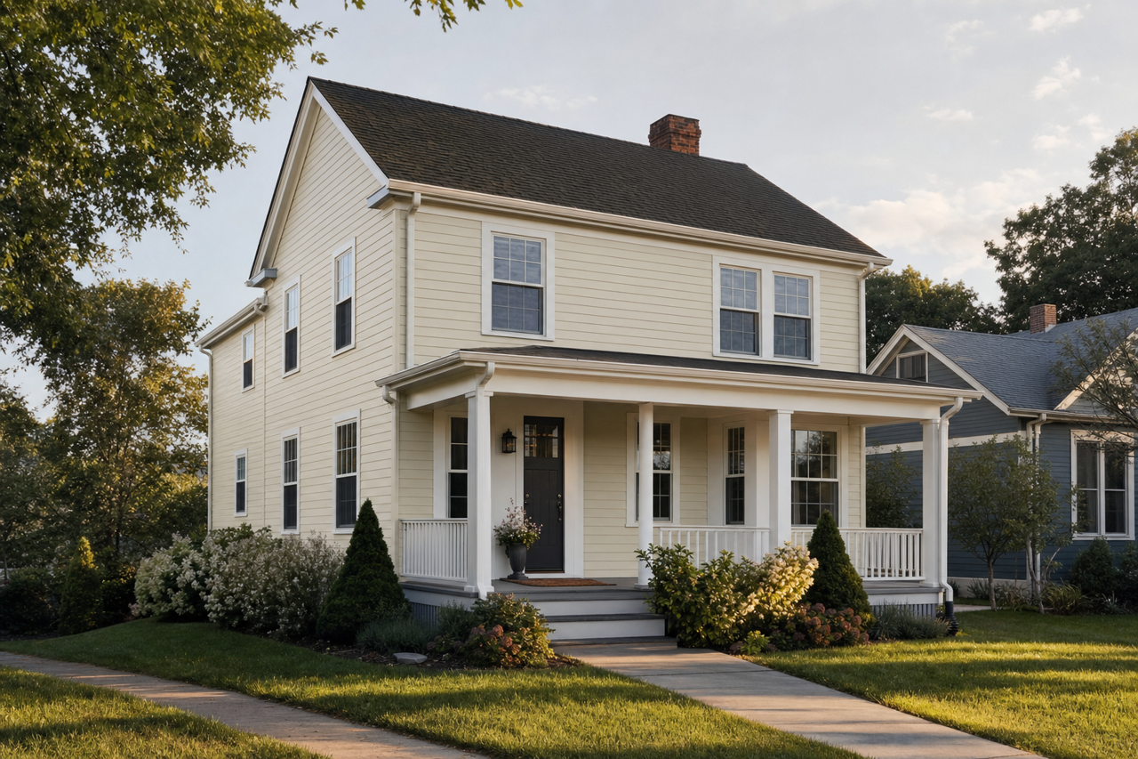 April by Benjamin Moore on exterior