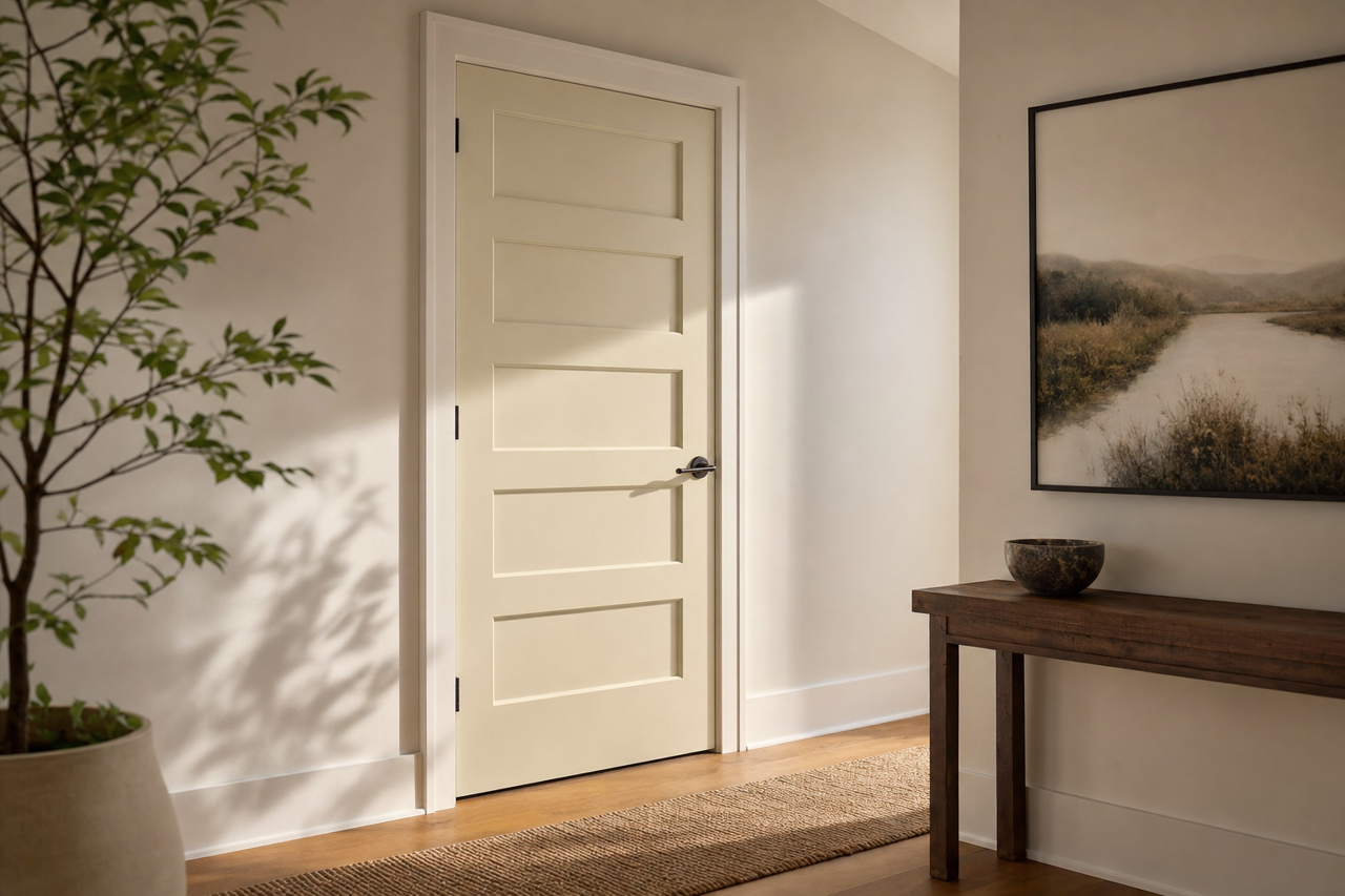 April by Benjamin Moore on interior-doors