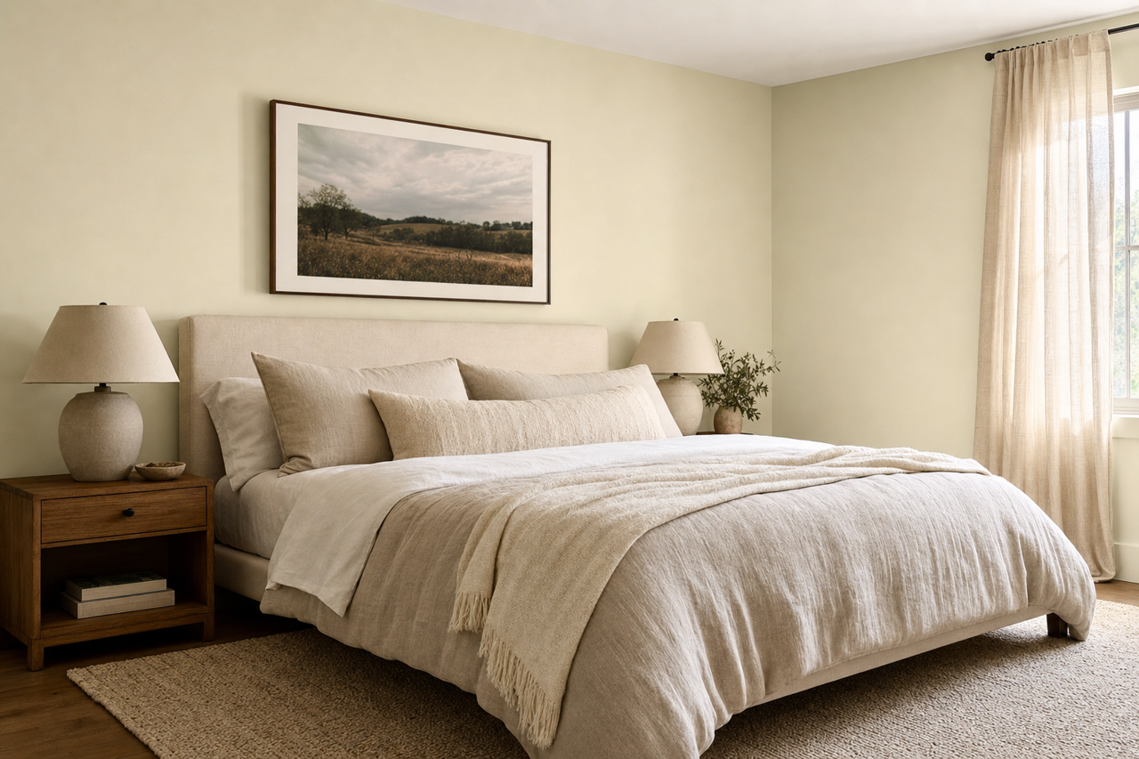 April by Benjamin Moore on interiors