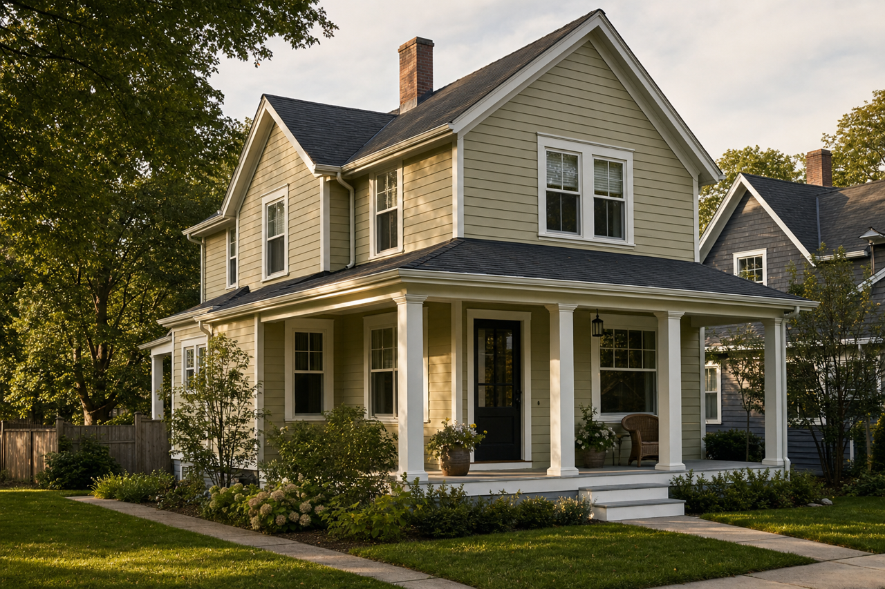 Dried by Benjamin Moore on exterior