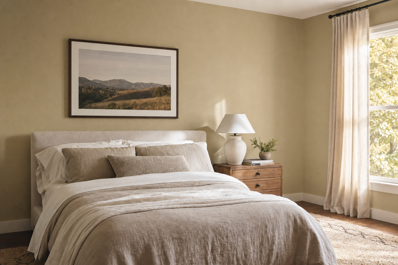 Dried by Benjamin Moore on interiors