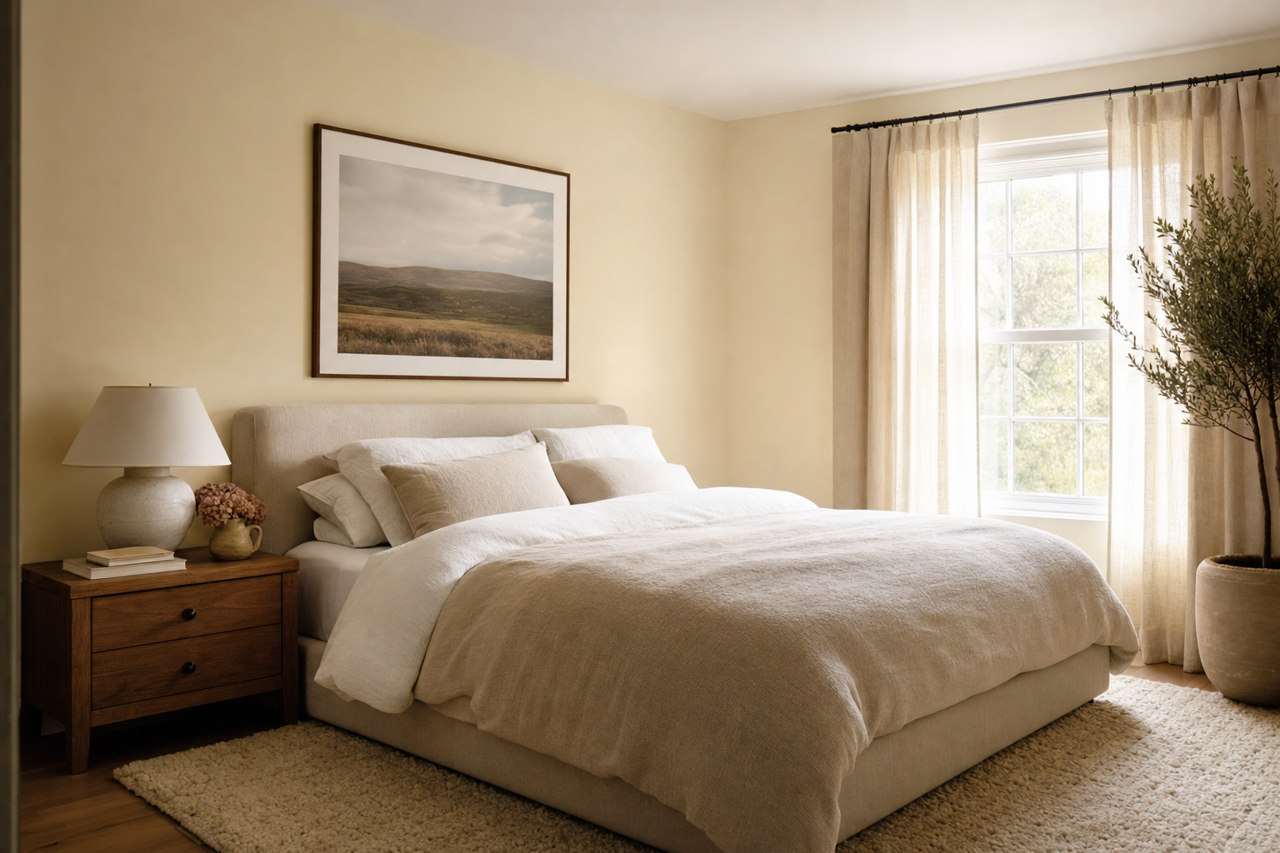 French Canvas by Benjamin Moore on interiors