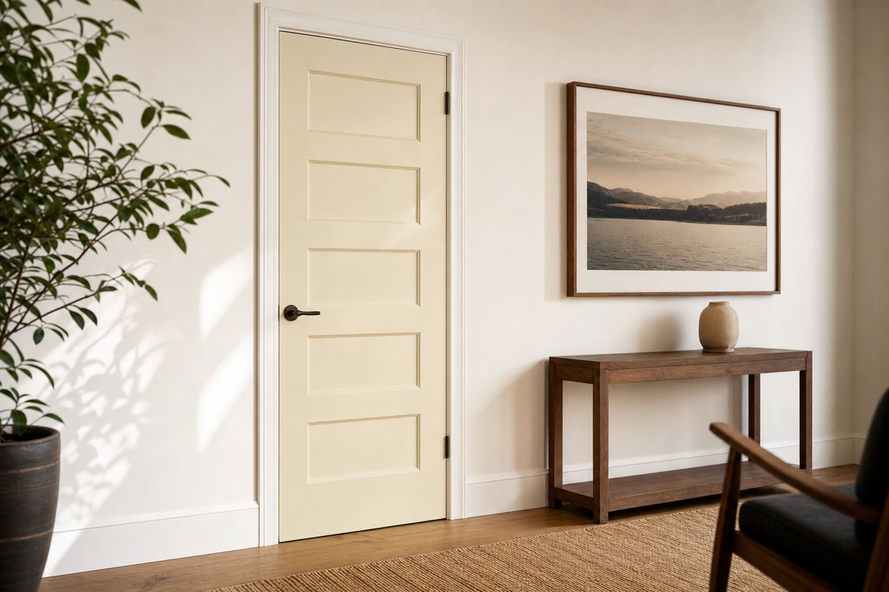 Natural by Benjamin Moore on interior-doors