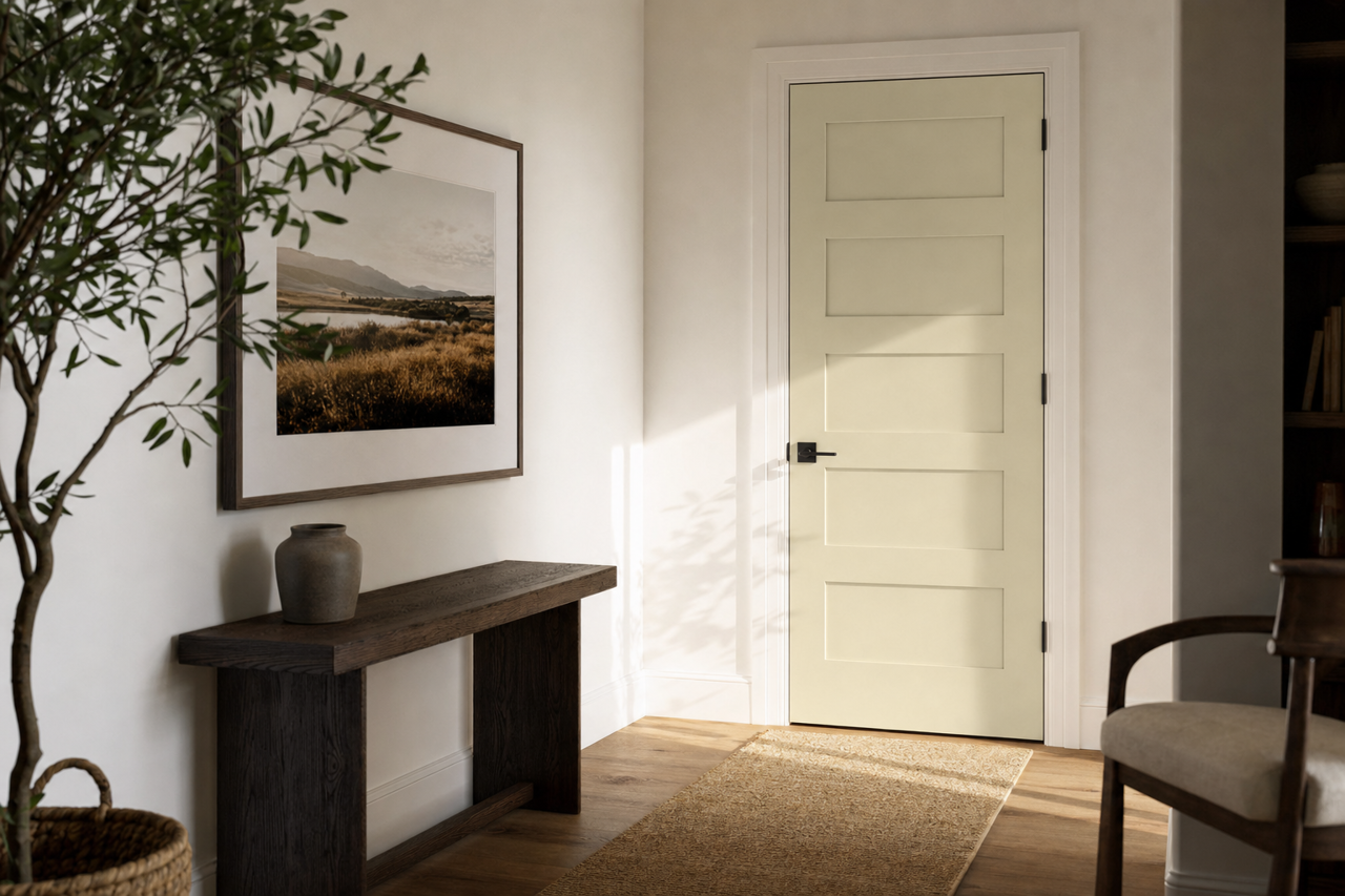 Moon Shadow by Benjamin Moore on interior-doors