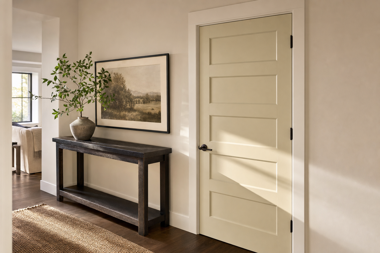 Inner Balance by Benjamin Moore on interior-doors