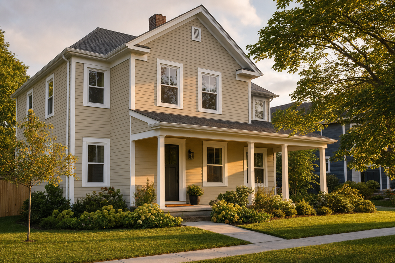 Embassy Green by Benjamin Moore on exterior