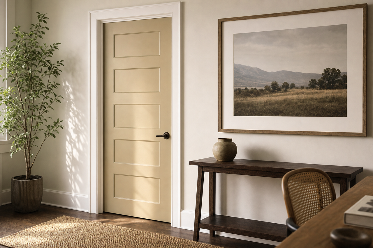 Nature's Scenery by Benjamin Moore on interior-doors