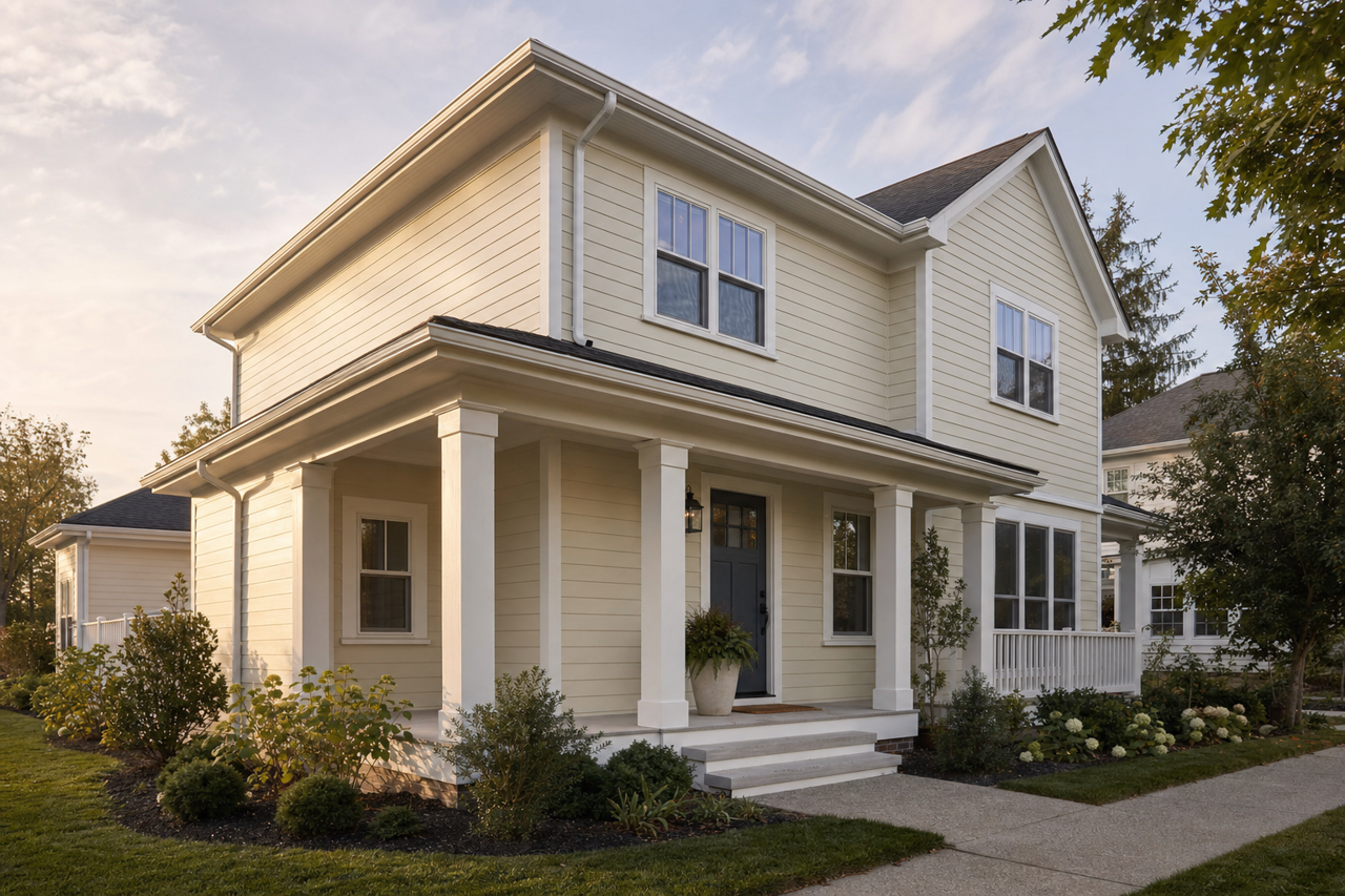 Early Morning Mist by Benjamin Moore on exterior