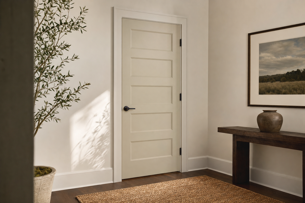 Stingray by Benjamin Moore on interior-doors
