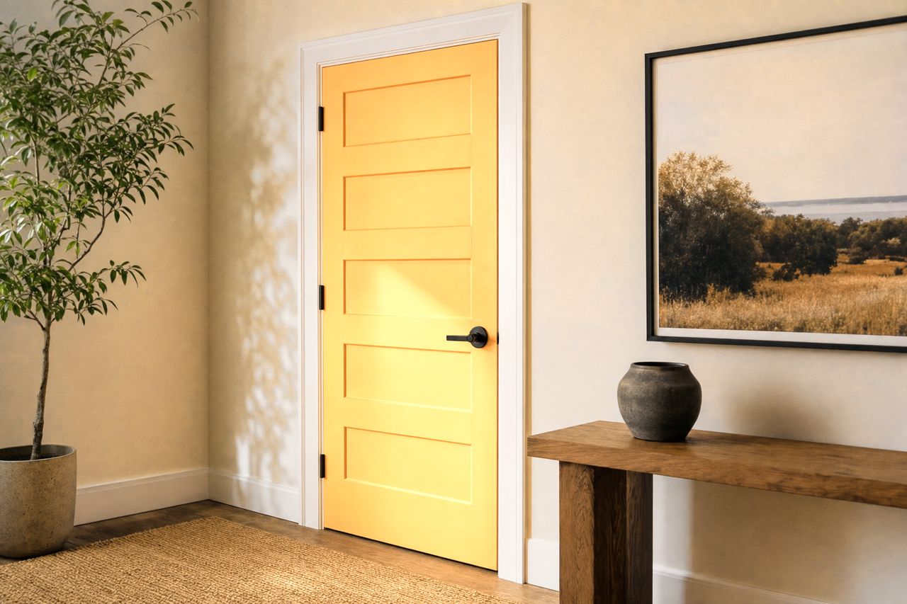 Fresh by Benjamin Moore on interior-doors