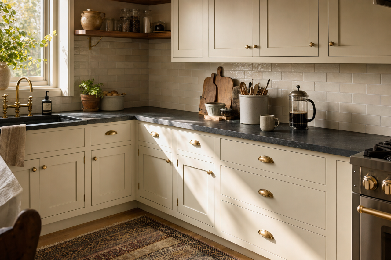 Seattle by Benjamin Moore on cabinets