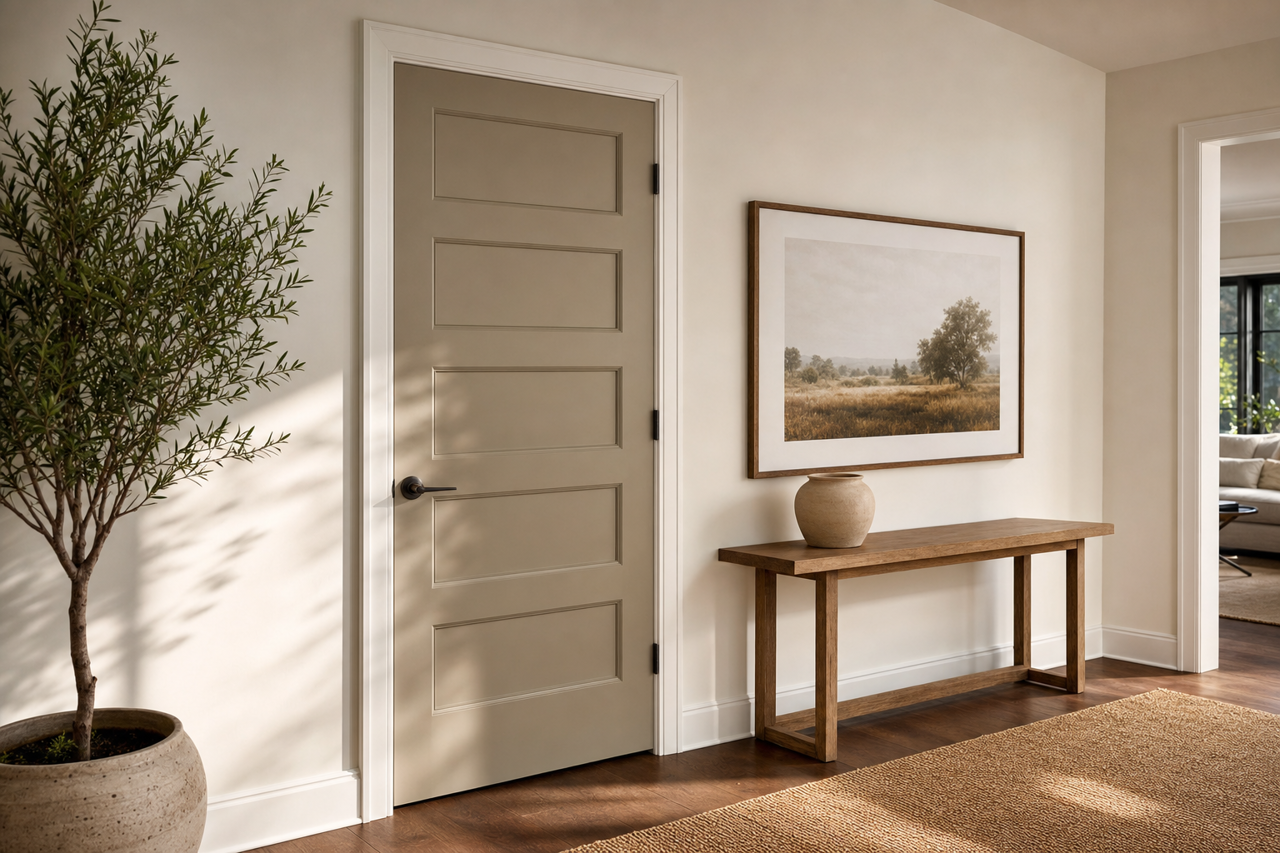 Wildwood by Benjamin Moore on interior-doors