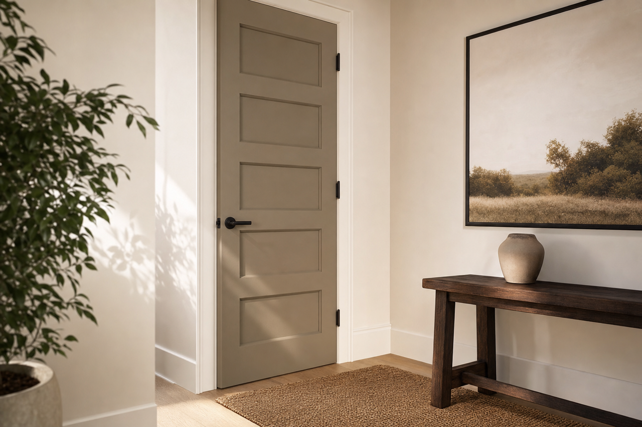 Roosevelt by Benjamin Moore on interior-doors
