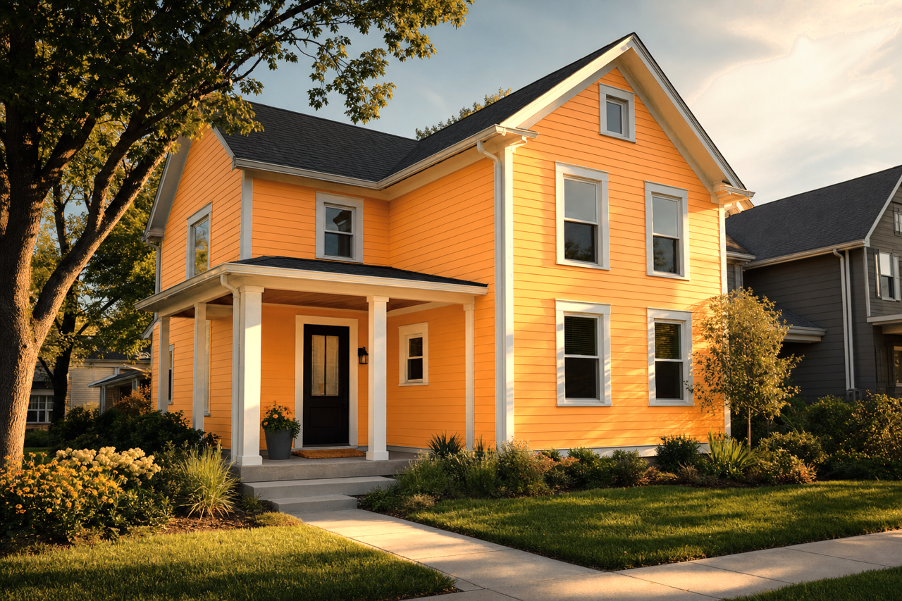Mango by Benjamin Moore on exterior