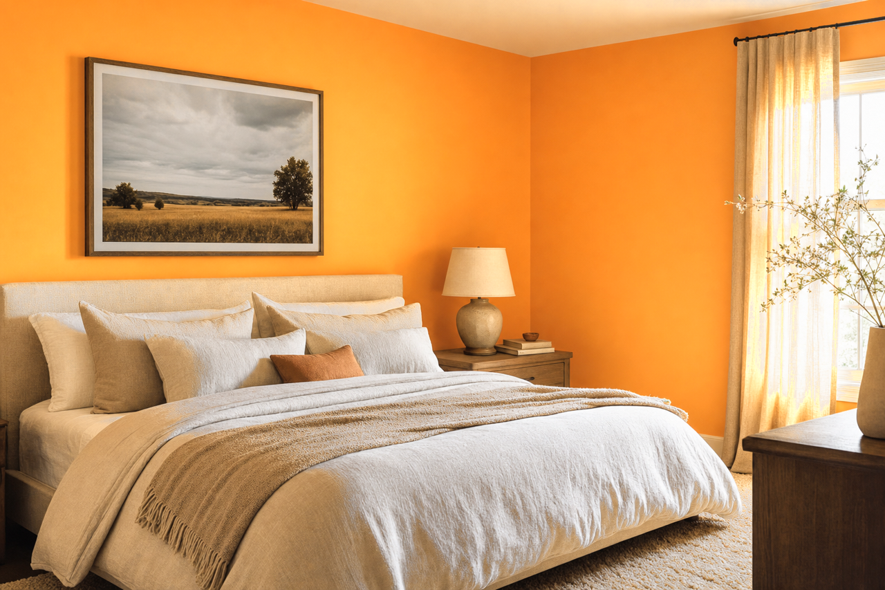 Mango by Benjamin Moore on interiors