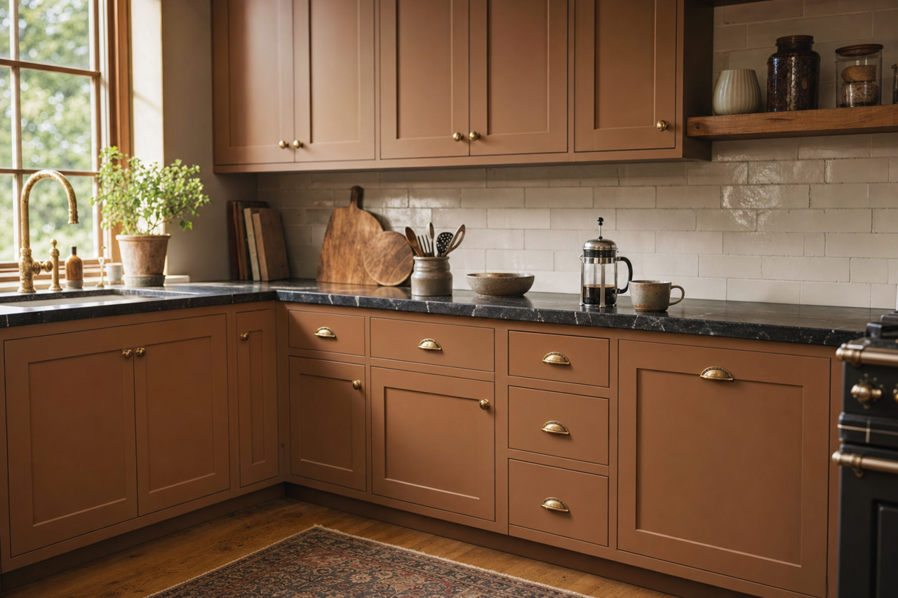 Cabin by Benjamin Moore on cabinets