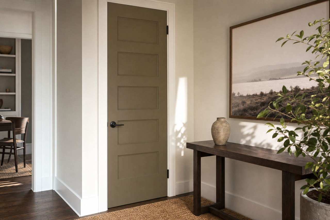 Cabin by Benjamin Moore on interior-doors