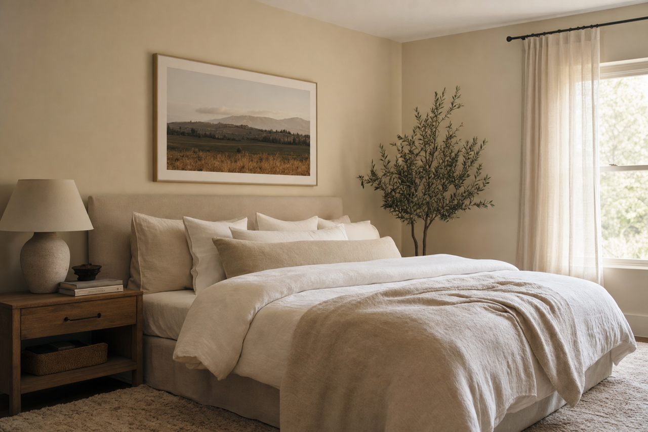 London Fog by Benjamin Moore on interiors