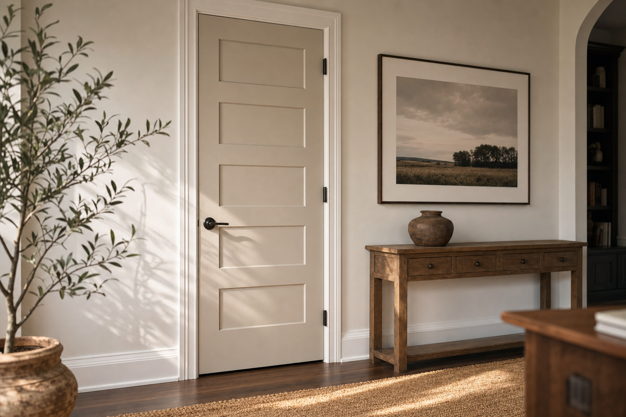 Himalayan Trek by Benjamin Moore on interior-doors