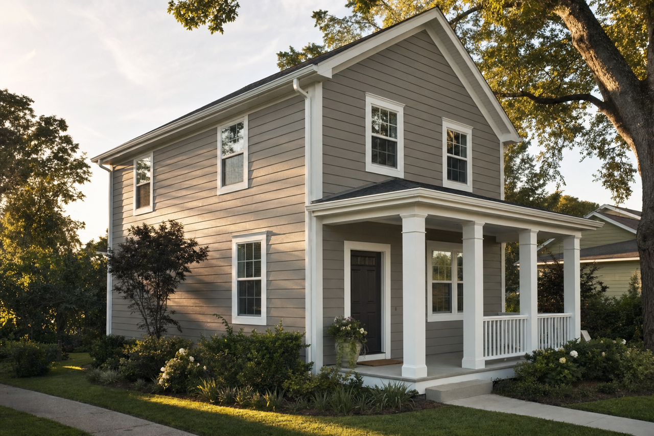 Iron by Benjamin Moore on exterior