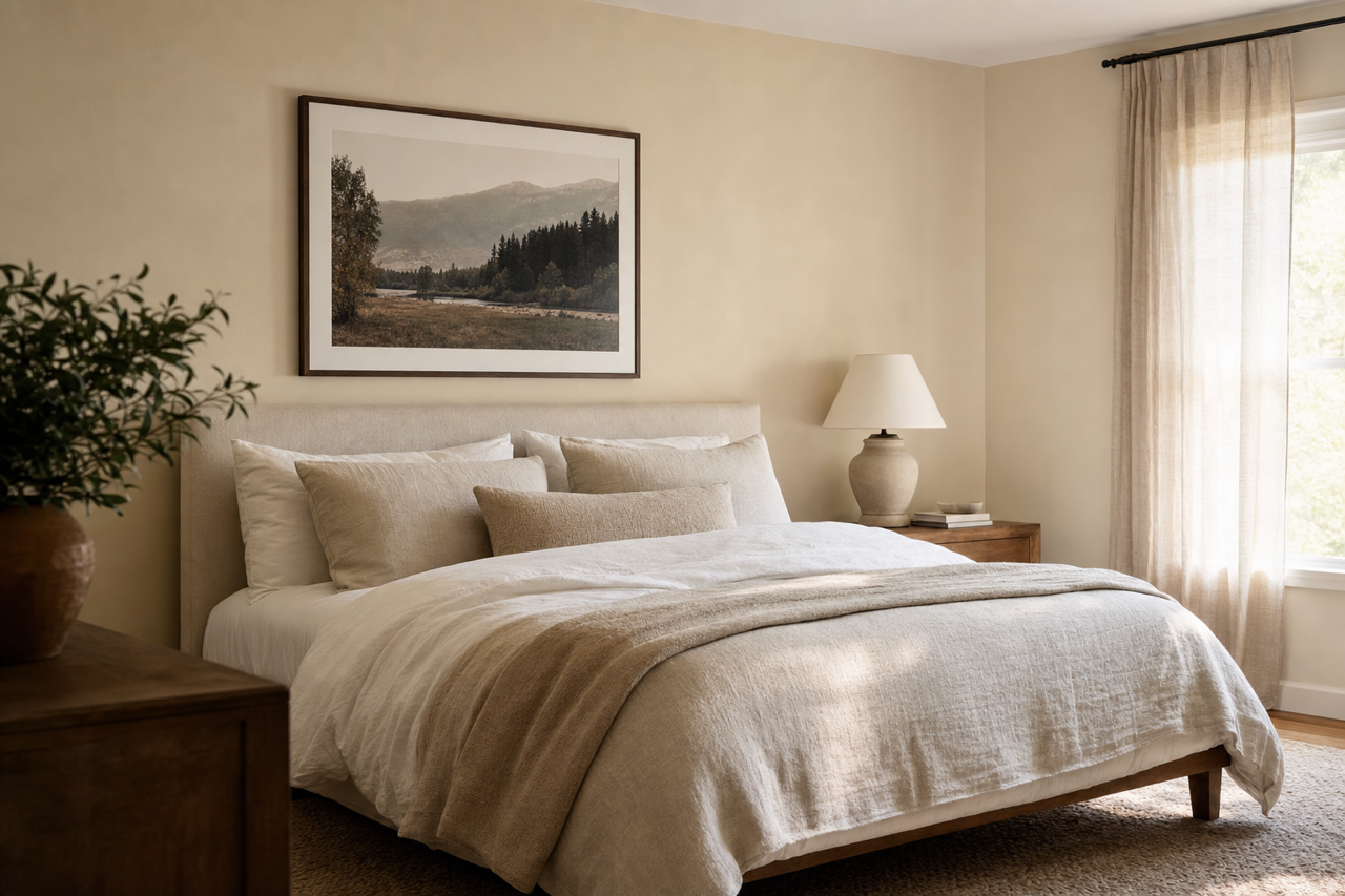 Balboa Mist by Benjamin Moore on interiors