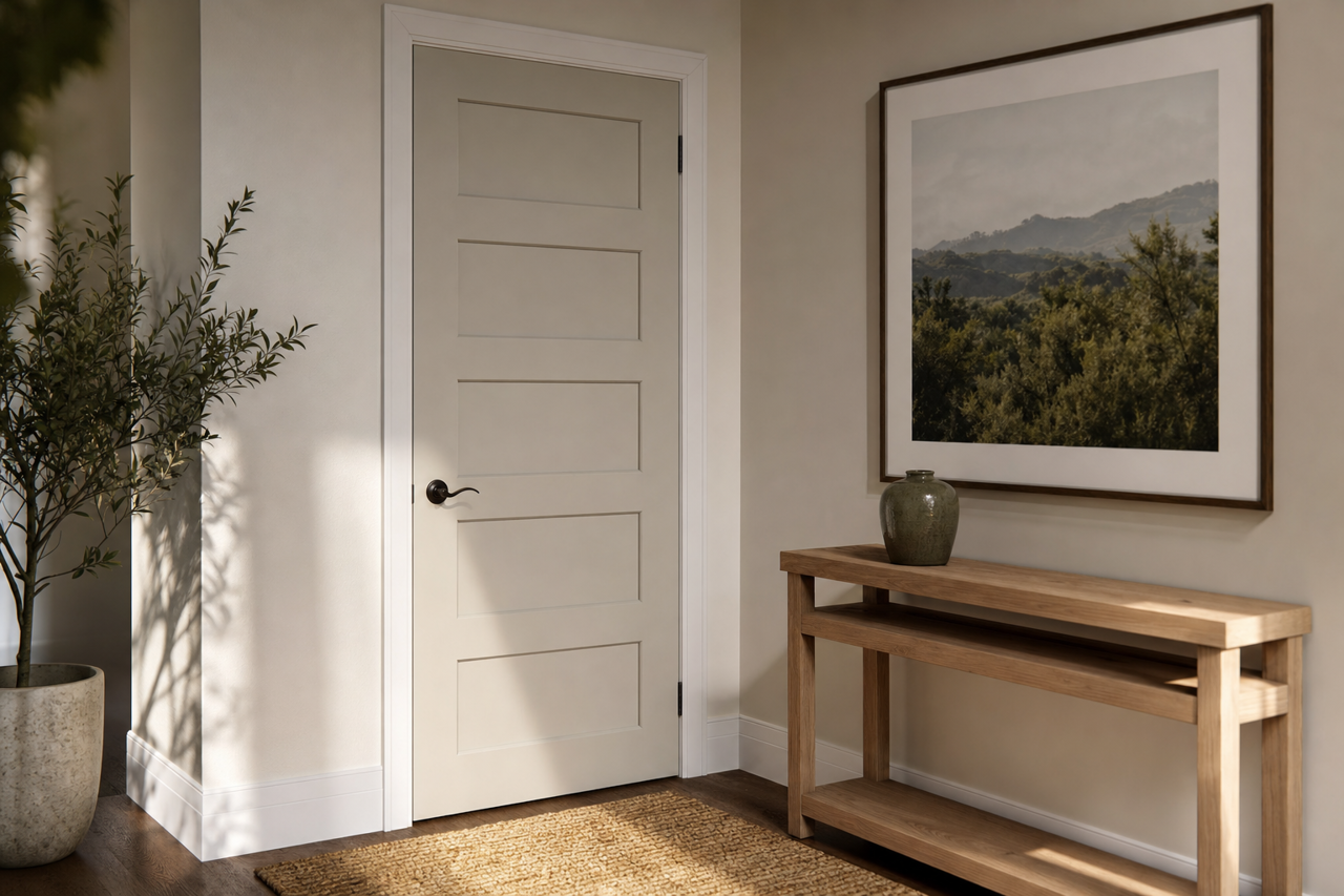 Cumulus Cloud by Benjamin Moore on interior-doors