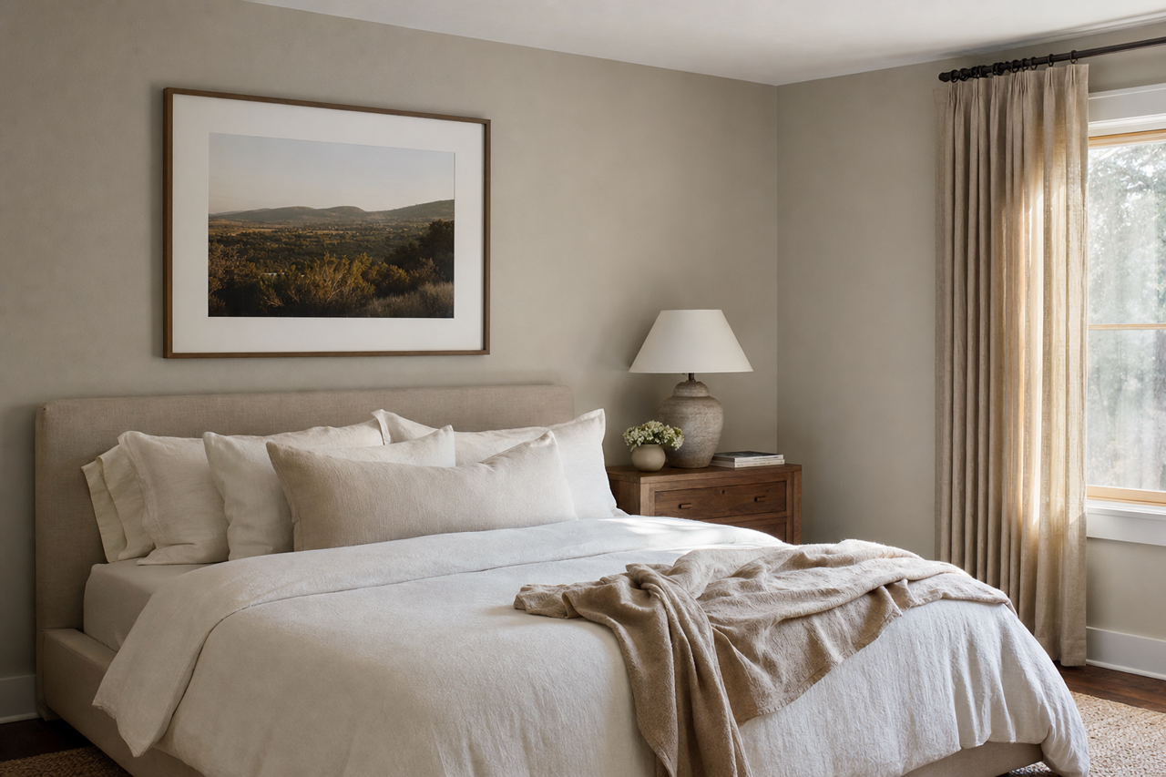 La Paloma Gray by Benjamin Moore on interiors