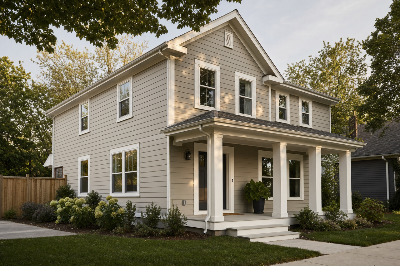 River by Benjamin Moore on exterior