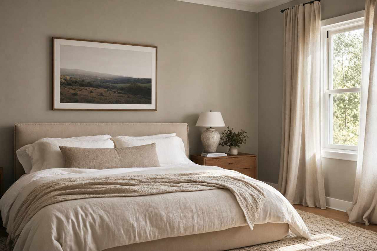 River by Benjamin Moore on interiors
