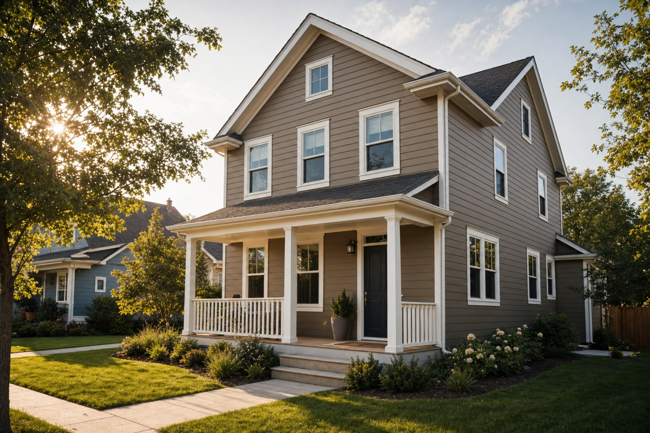 Dash of Pepper by Benjamin Moore on exterior