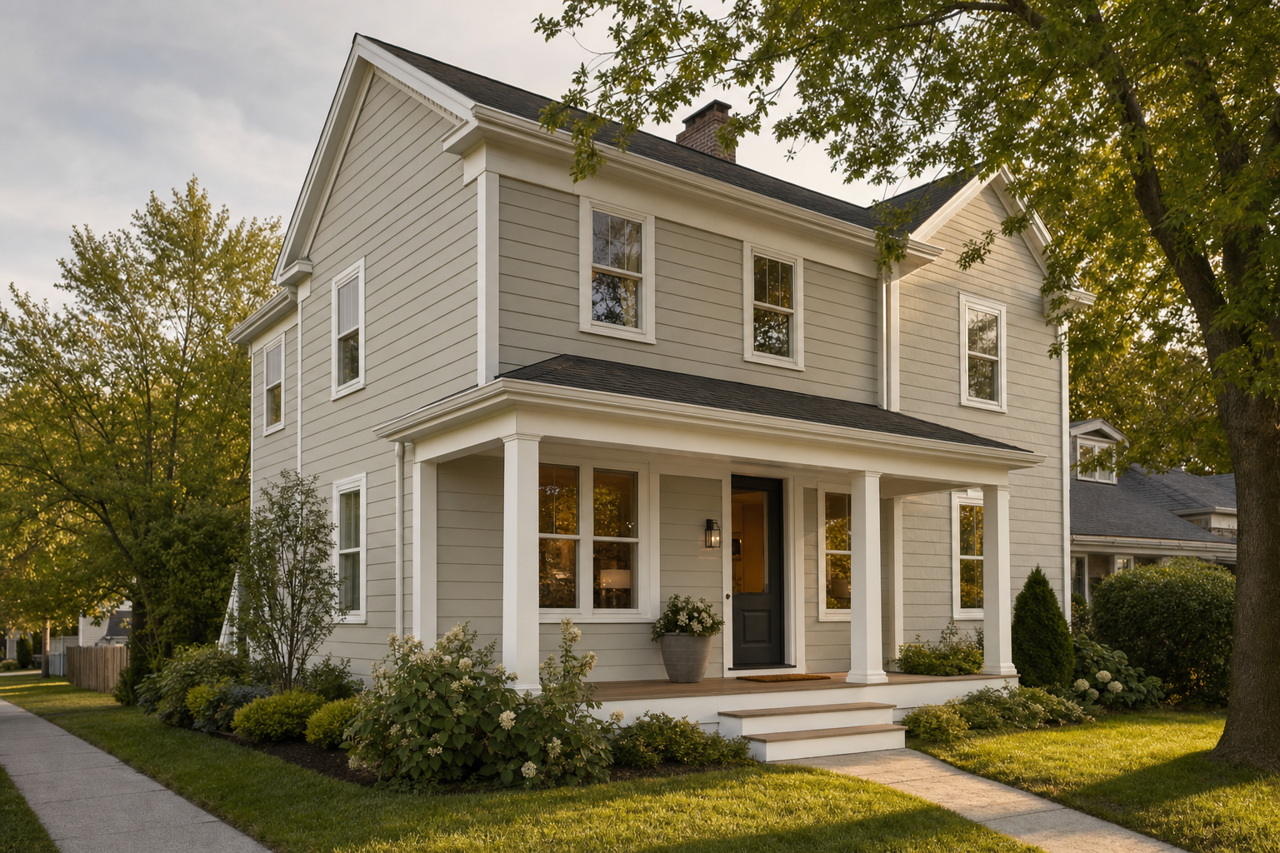 Fieldstone by Benjamin Moore on exterior