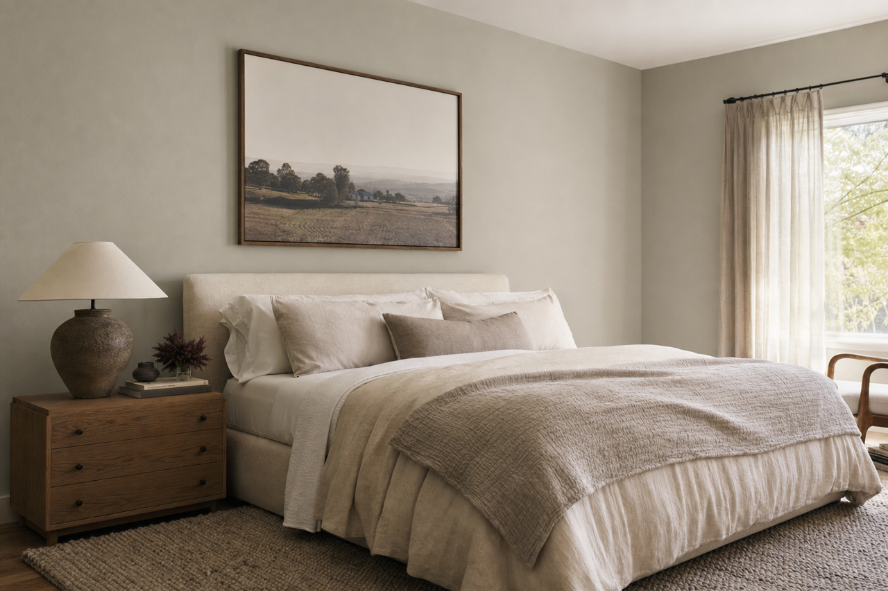 Fieldstone by Benjamin Moore on interiors