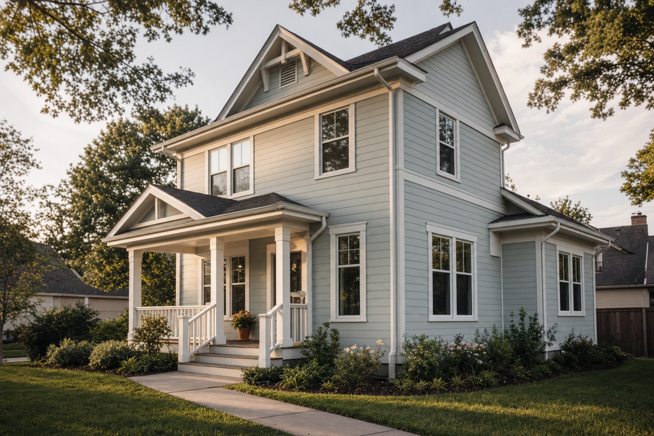 Beach Glass by Benjamin Moore on exterior