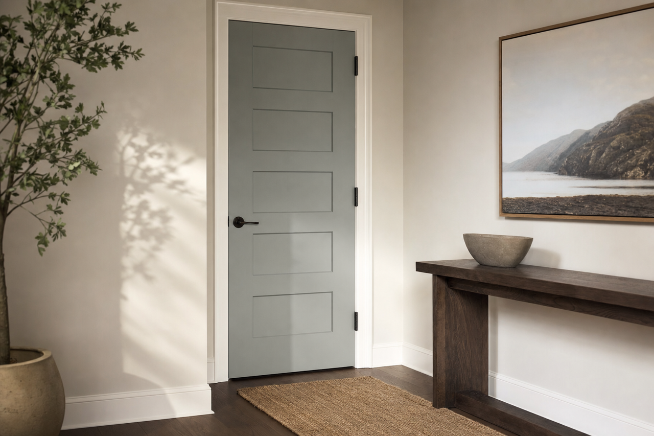 Stonybrook by Benjamin Moore on interior-doors