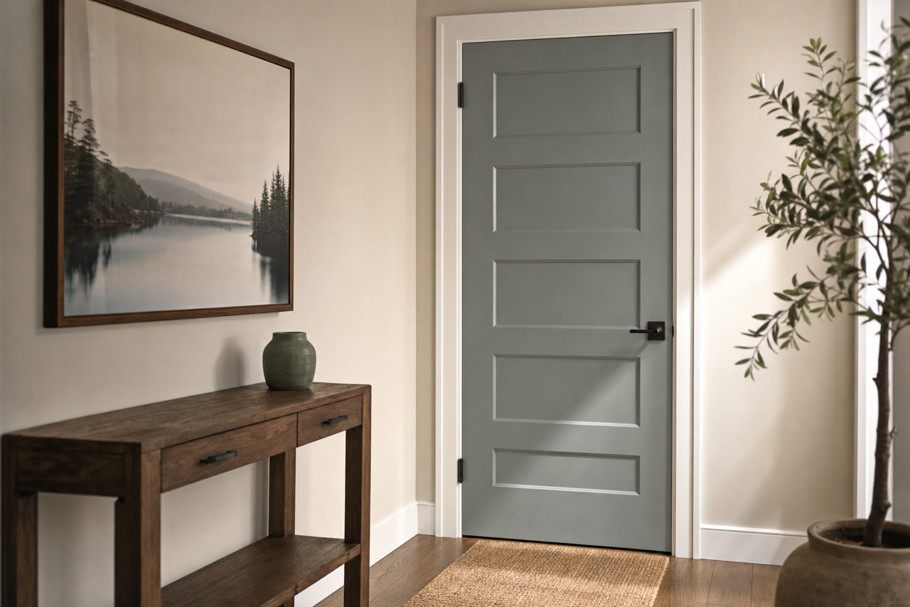Night by Benjamin Moore on interior-doors