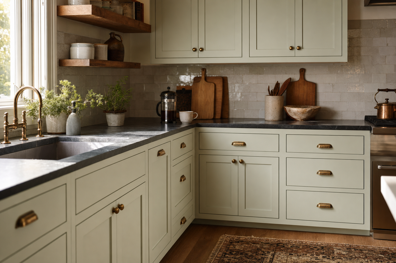 Night by Benjamin Moore on cabinets