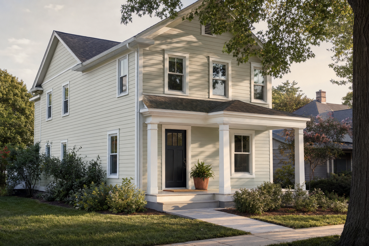 Night by Benjamin Moore on exterior