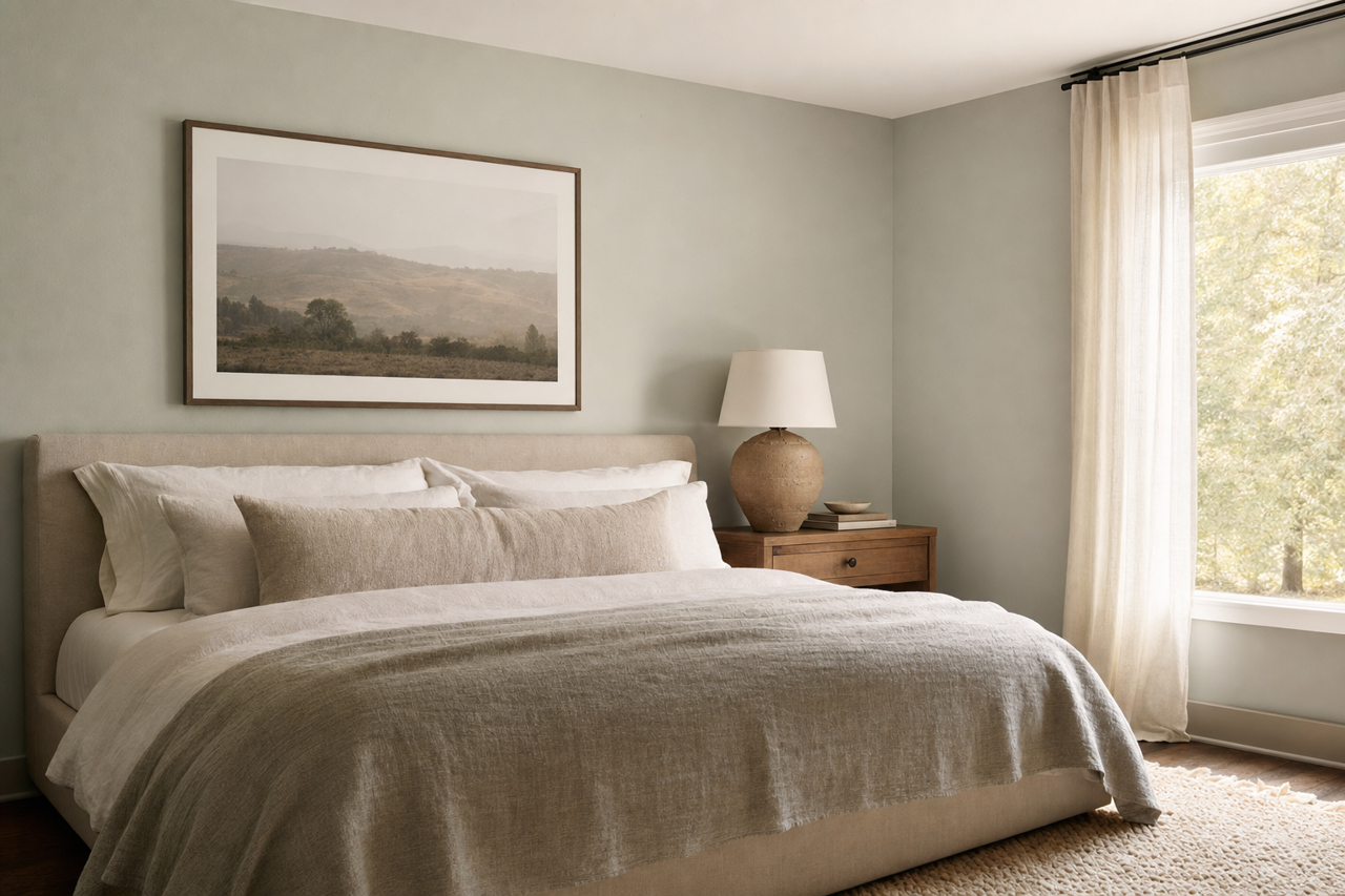 Gray by Benjamin Moore on interiors