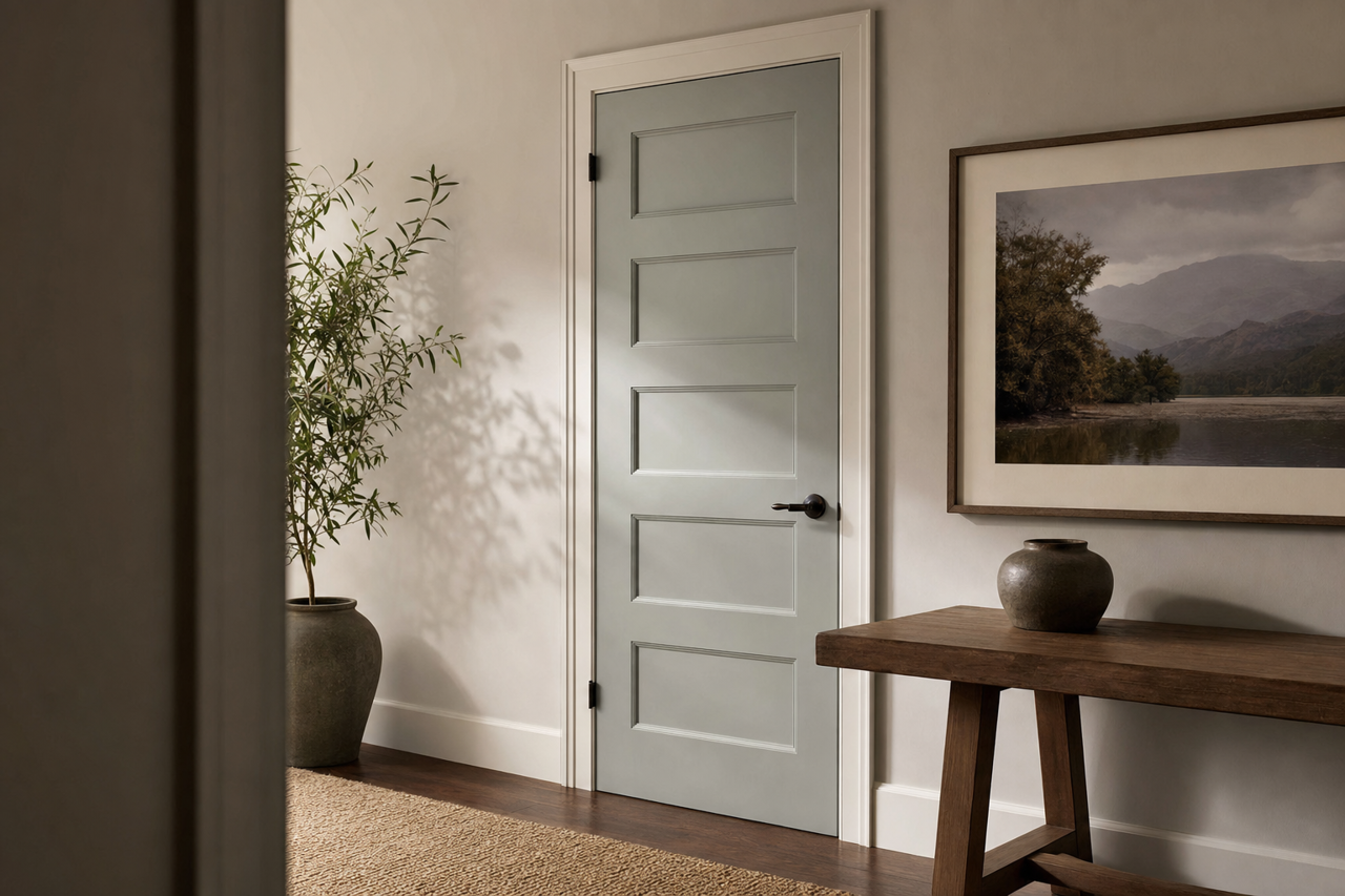 Castle by Benjamin Moore on interior-doors