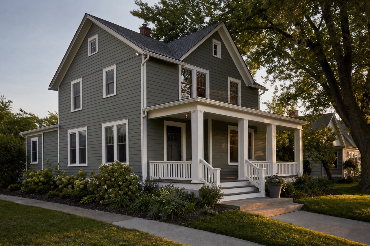 Rainy by Benjamin Moore on exterior