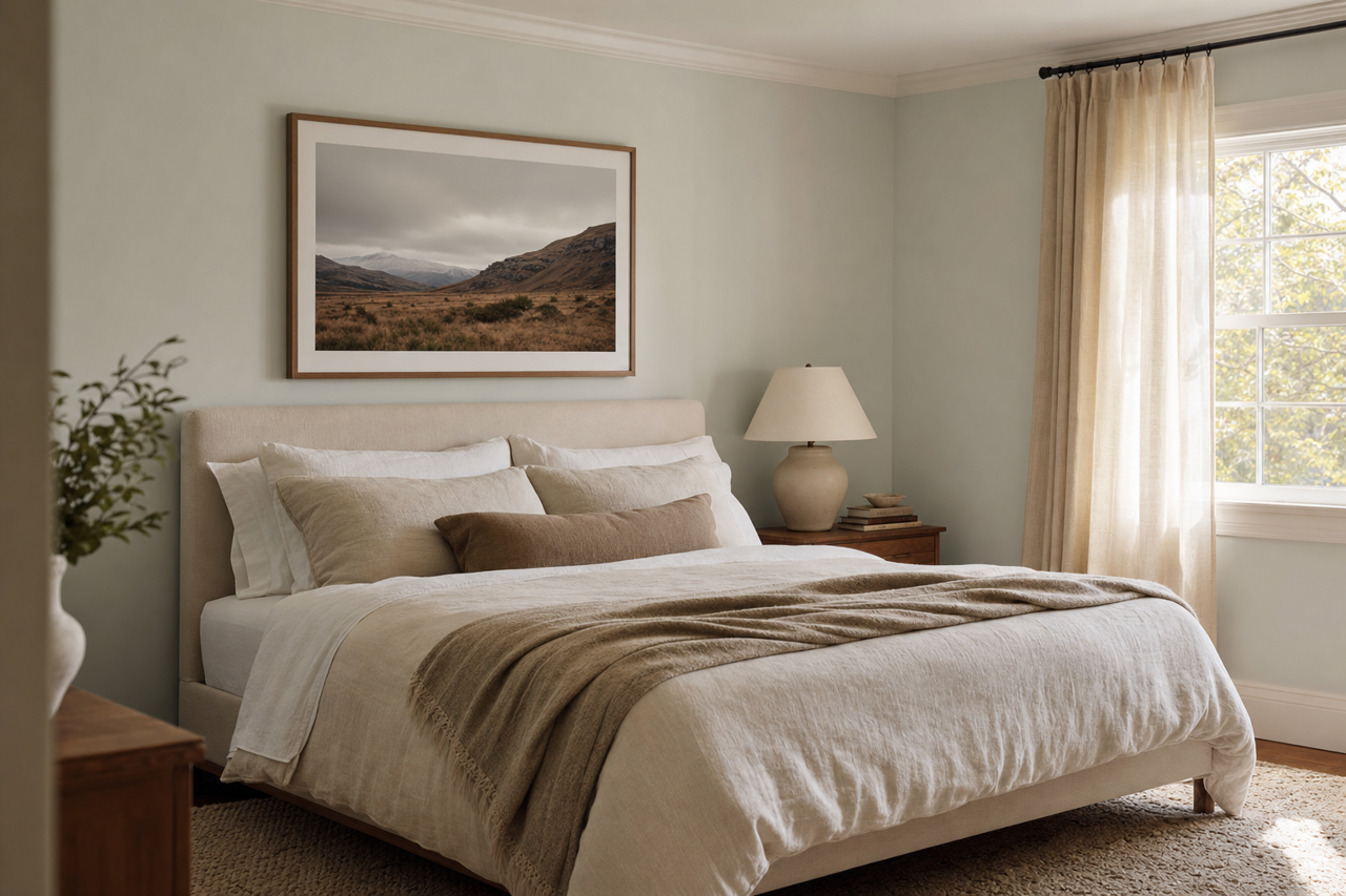 Ice Cap by Benjamin Moore on interiors